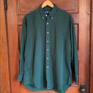 Ralph Lauren dark green button down size L